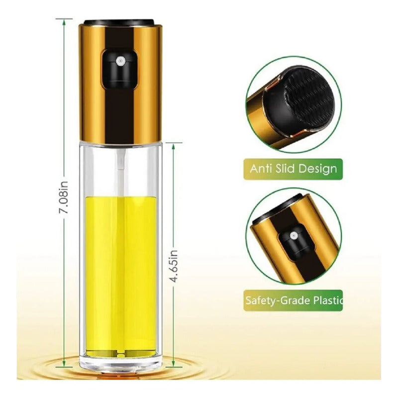 Aceitero De Vidrio Spray Atomizador Aceite 100 Ml