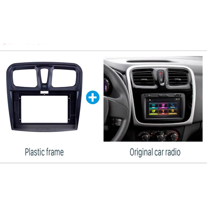 Bisel 9 Pulgadas Adaptador Radio Renault Symbol Sandero