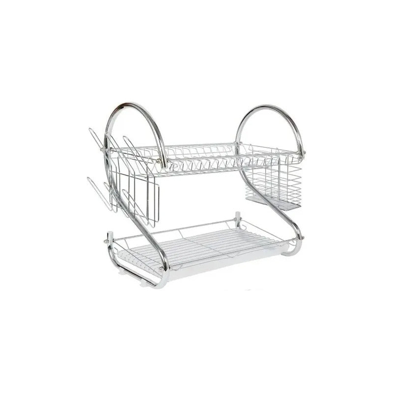 Secador De Platos Nuevo Aluminio Inoxidable Plateado