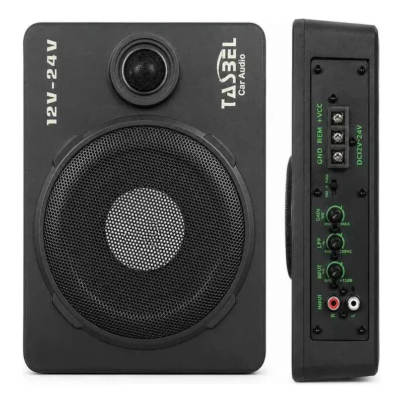 Subwoofer 2000w Para Auto Y Camion 12v-24v Amplificado Negro