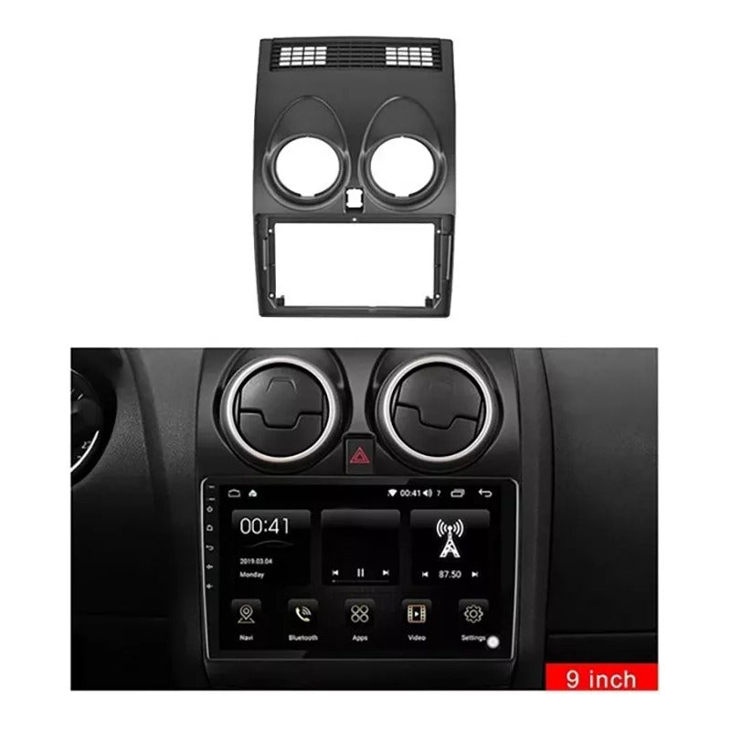 Bisel Para Radio De Coche Para Qashqai 2007-2014 Dvd Stereo Negro