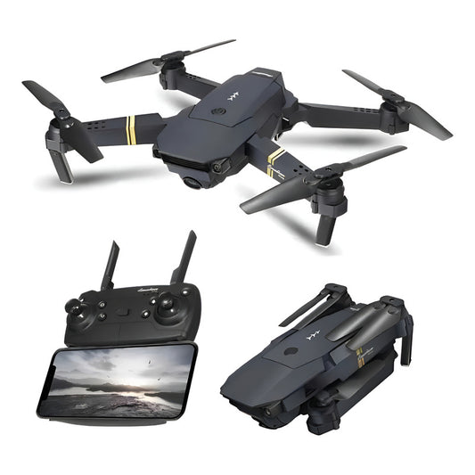 Drone Con Cámara Wifi App Control + Batería Recargable /ryc Color Negro