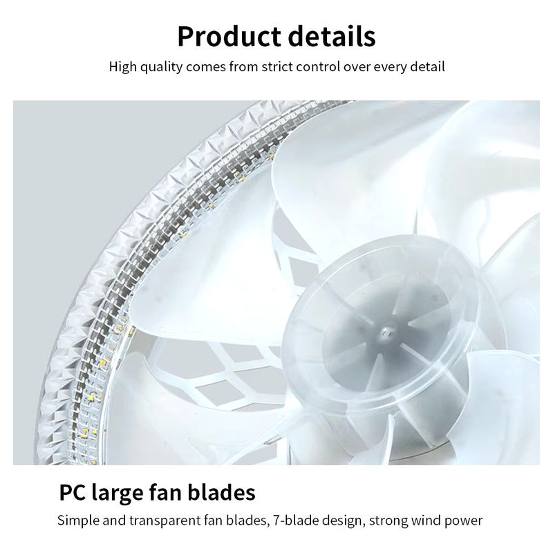 Ventilador Para Techo Con Luz Led Y Control Remoto