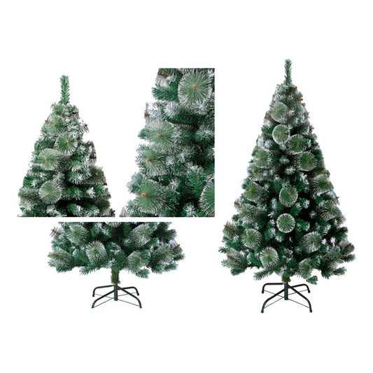 Árbol De Navidad Pascua Nieve Con Base Armado Facil Blanco