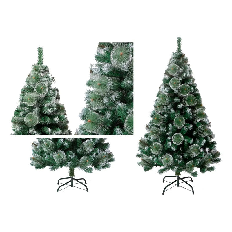 Kit Navidad: 5 Guirnaldas Led Solar Multicolor + Árbol Blanco Nevado + 5 Guirnaldas Led Solar Cálida