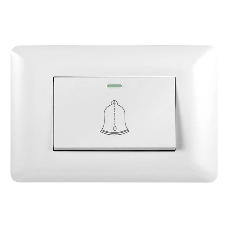 Pack X3  Pulsador Simple Timbre Interruptor 10a 250v  Blanco