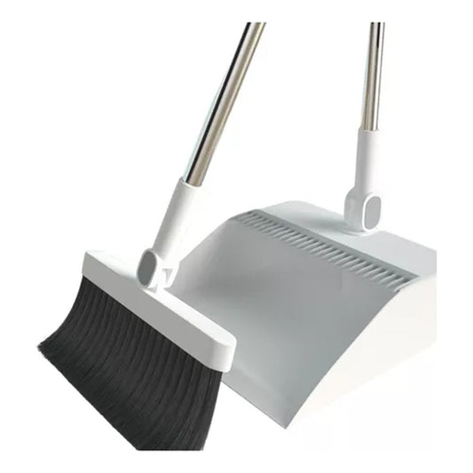 Set Escoba Y Pala Con Dientes Plegable Gira 180 Grados