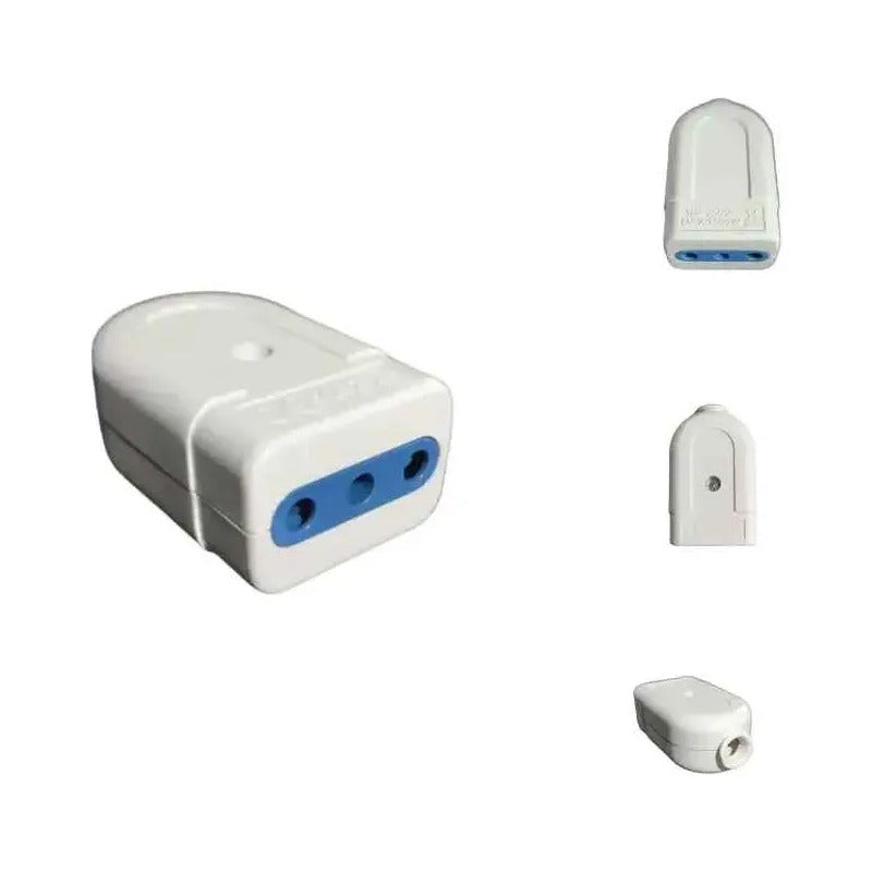 Pack X6 Enchufe Hembra Volante 2p + Tierra 10a 250v 1500w