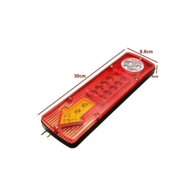 Stop X2 Led Reversa Cruce, Tricimoto, Camion, Remolque Grua