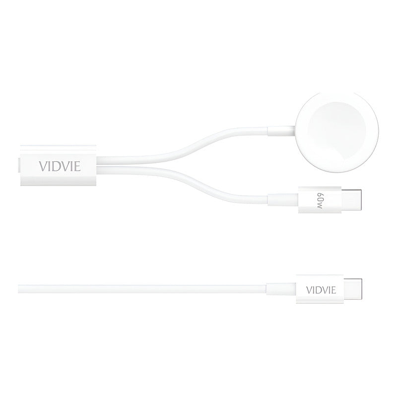 Cable Magnético Compatible Apple Watch 12345678 Se Se2 Ultra Blanco