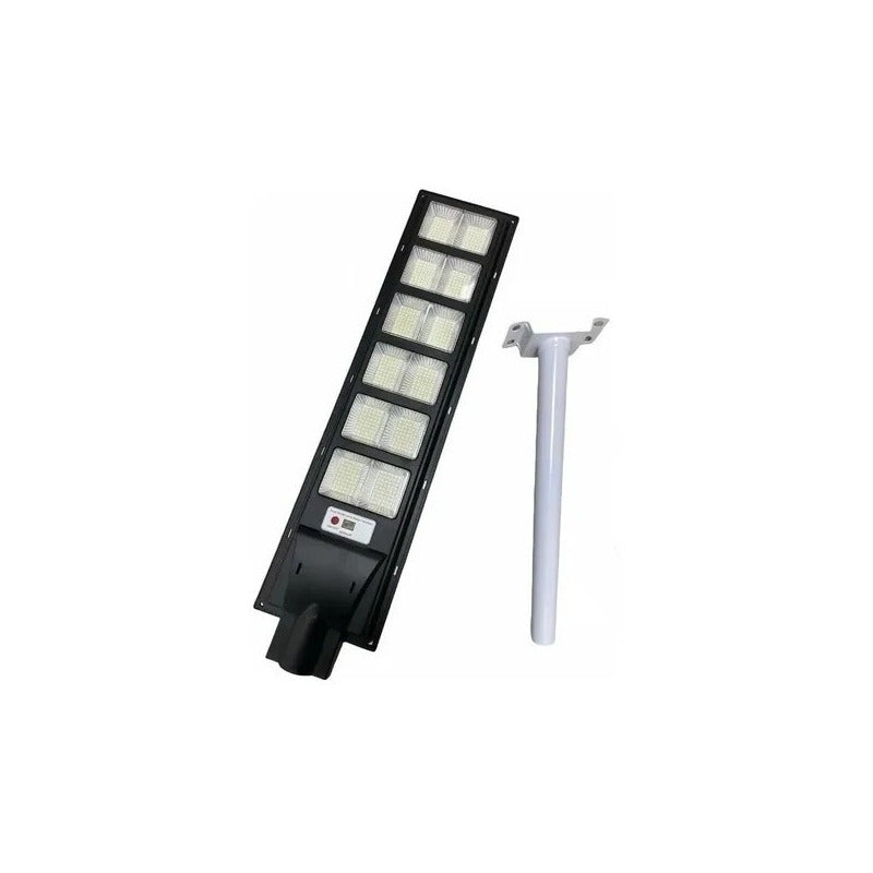 Foco Solar 600w Exterior + Soporte Base Con Sensor  Negro