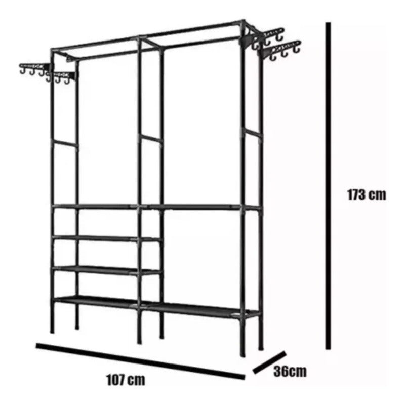 Closet Organizador Perchero Estante Colgador Multifuncional