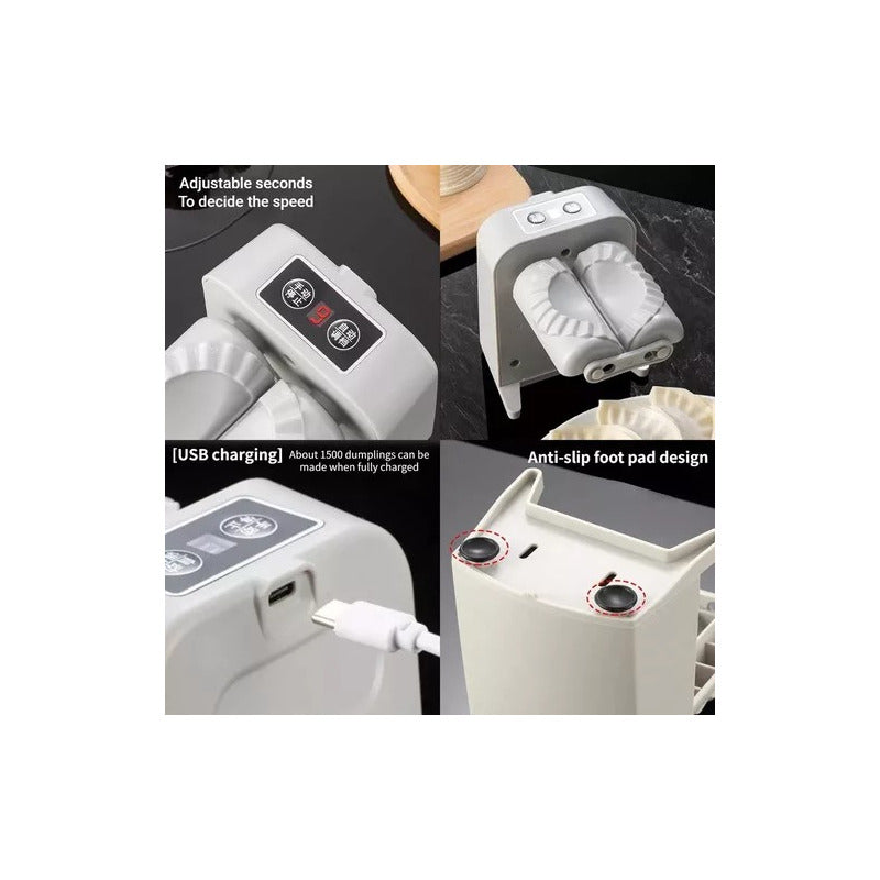 Máquina Electrica Para Hacer Miniempanadas/ Dumpling/ Gyosas Blanco