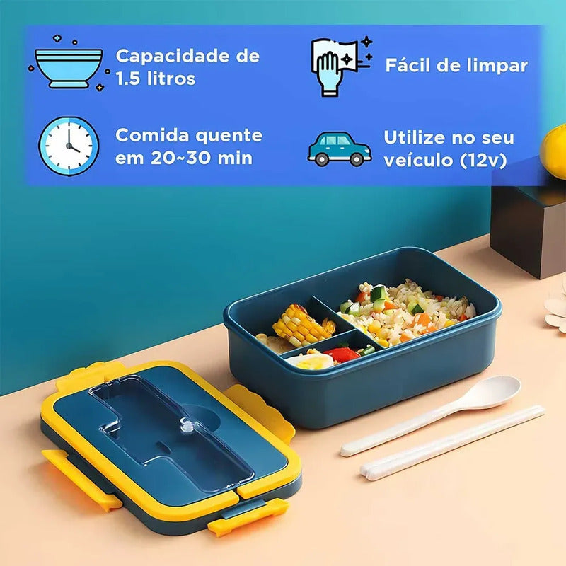 Lonchera Eléctrica Portátil Fiambrera Calentador De Comida Agua