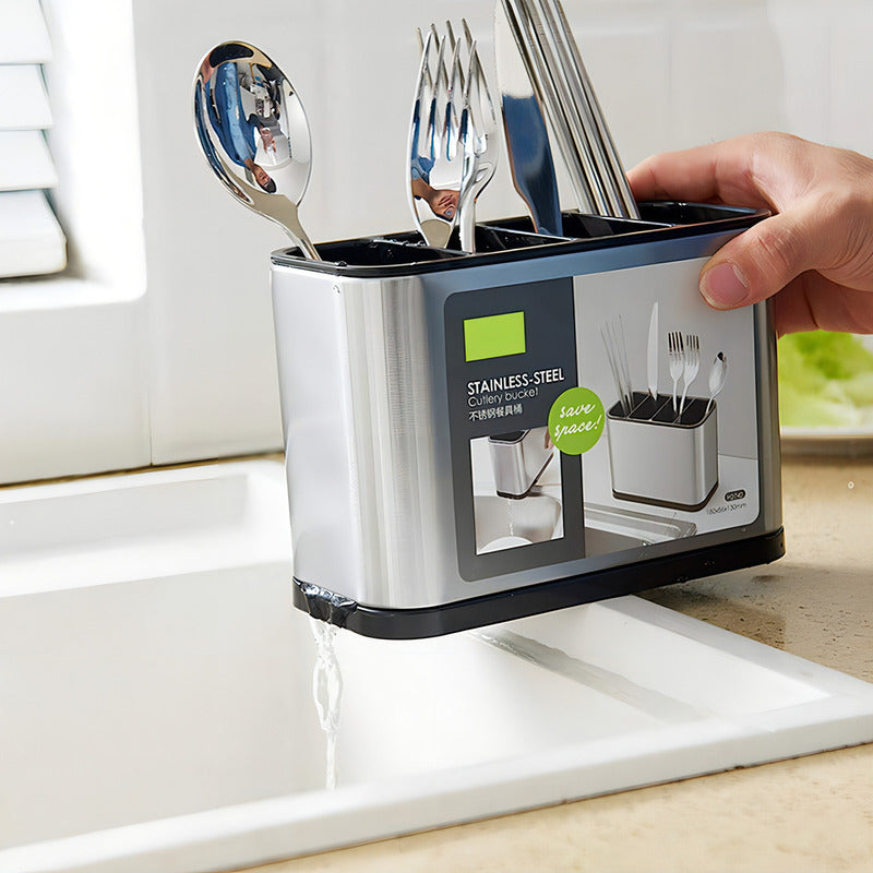 Portacubiertos De Cocina, Soporte Para Cubiertos De Acero Color Unit