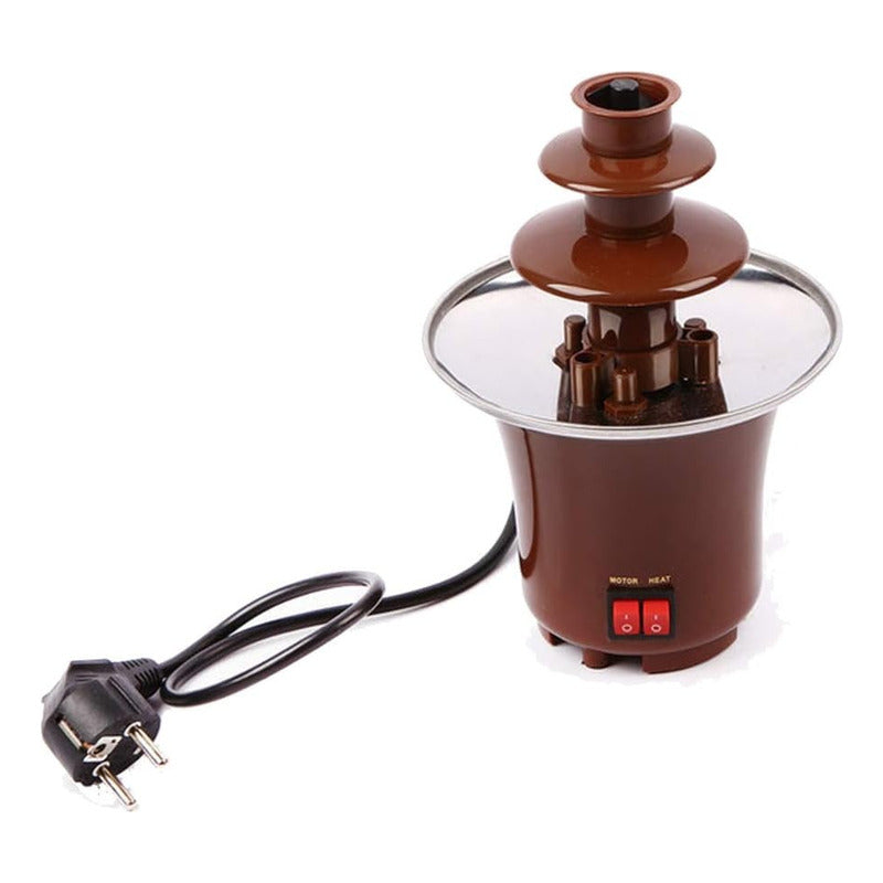 Máquina Para Derretir Chocolate Fondue Reposteria 30 Piezas Amarillo