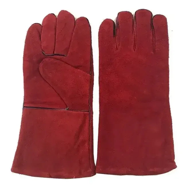 Guantes Para Soldar Descarne Rojo Estandar Universal Por Par Rojo