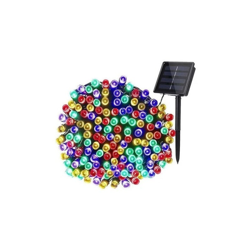 Pack 3 Luces Solares Navidad Guirnalda 10 Metros 100 Led