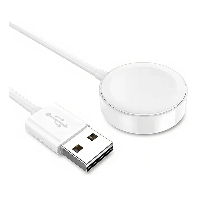 Usb Cargador Magnético Para Apple I Watch Series 3 4 5 6 Se Color Blanco