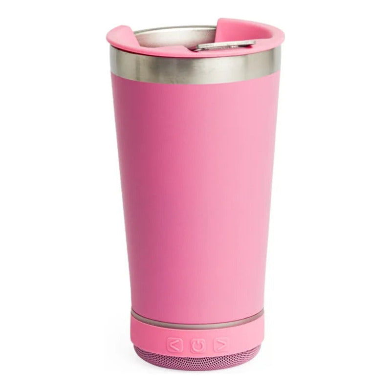 Vaso Termino Para Bebidas 473ml Con Parlante Y Abre Botellas