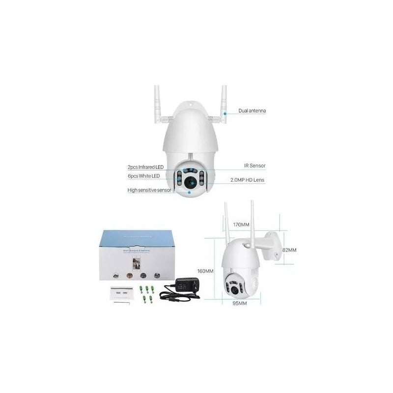 Cámara Ip  Con Movimiento, Infrarrojo Impermeable Wifi Hd X2