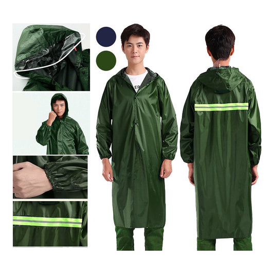 Poncho Resistente Impermeable Pvc Capa Para La Lluvia  Multicolor Unica