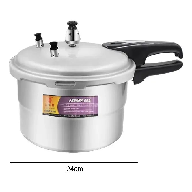 Olla A Presión De Aluminio Capacidad 7 Lts Multifuncional Gris