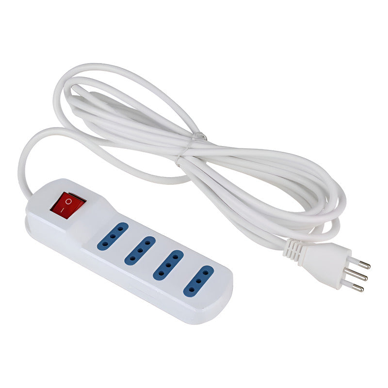 Alargador 10 Metros Zapatilla Eléctrica Extensión Blanco