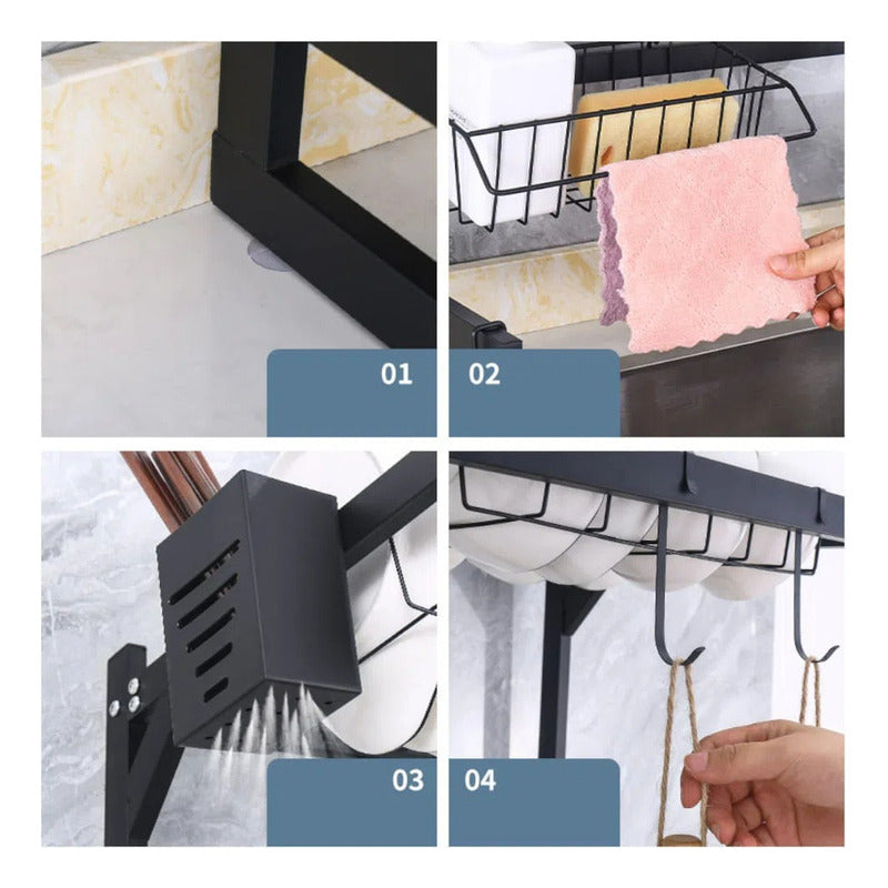 Organizador Premium Secador Platos Xl Rack Escurridor 85cm