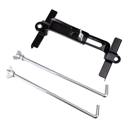 Soporte Fijador Batería Ajustable Seguro Estabilizador Auto Negro