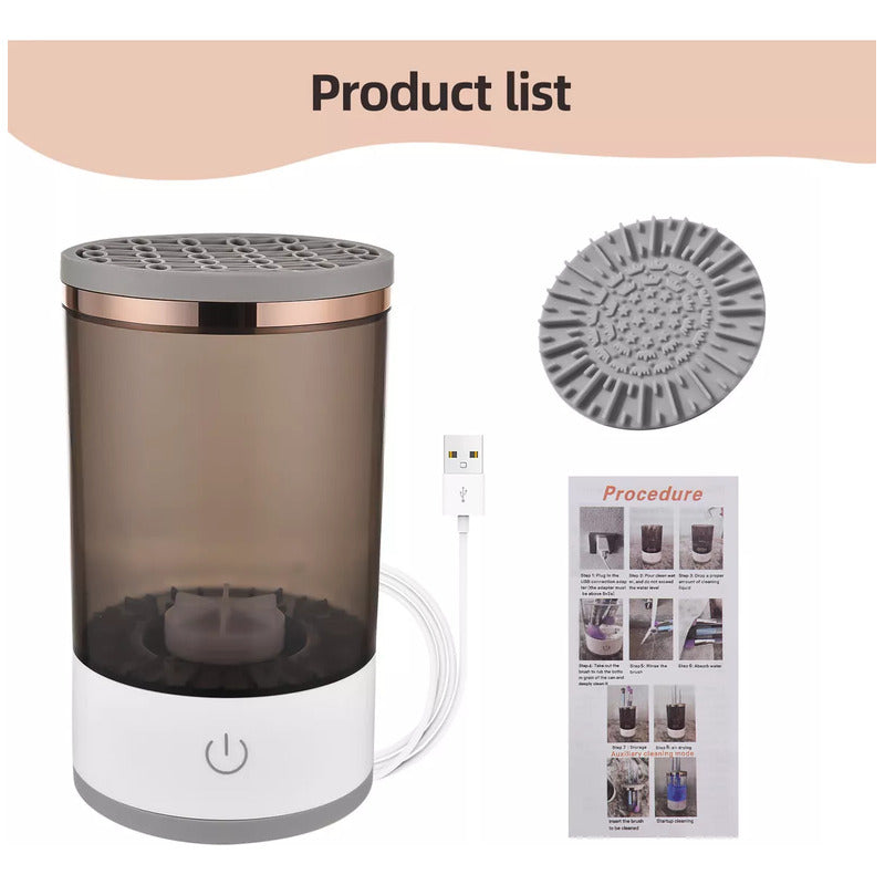 Máquina Limpiadora De Brochas De Maquillajes/lavadora Gris