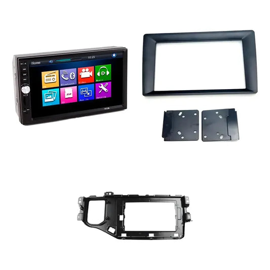 Kit Radio Chery: Bisel Tiggo 3 2020 10.1 Negro + Radio 2 Din Mirror Link Mp5 + Bisel 9 A 7 Negro