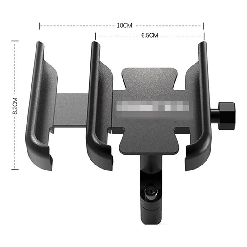Soporte Base Para Moto Teléfono Metalica Resistente Negro