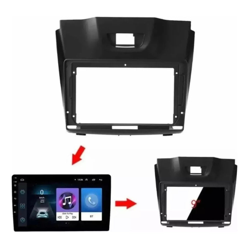 Bisel Adaptador Radio 9  2012 Chevrolet D Max Negr
