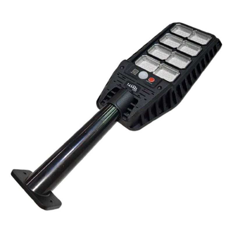 Foco Solar 800w Luminaria + Soporte Y Sensor De Movimiento Negro