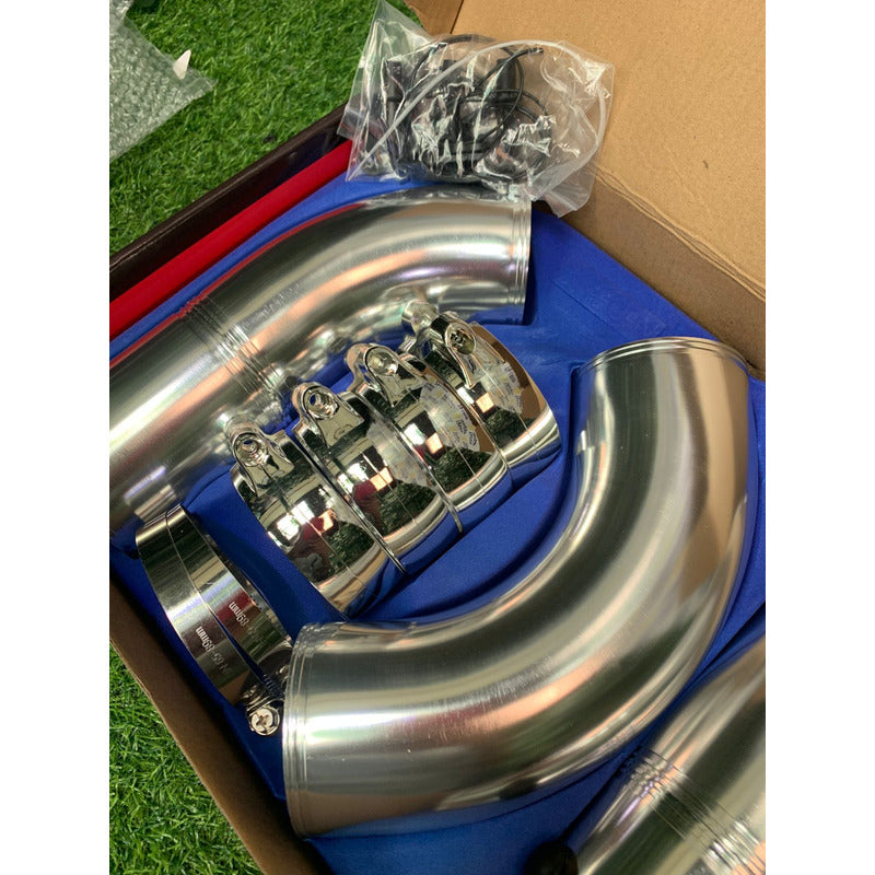 Kit Inducción Intake Admisión Universal Aluminio 77mm 3pulga