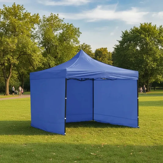 Toldo Plegable 3x3 Incluye Pared Laterales Toldo Completo Azul