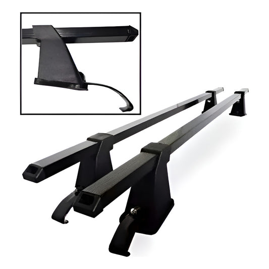 Barras Universal Porta Equipaje Parrilla Para Auto Regulable Negro