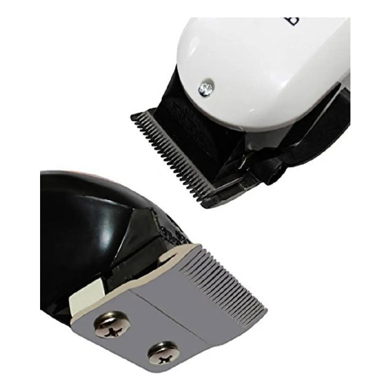 Maquina Para Afeitar Rasurar Barba Cabello Tasbel Cableada Blanco