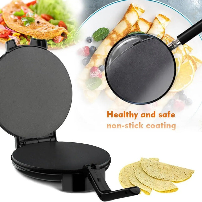 Máquina Para Hacer Panqueques Crepas Tortillas Raf R.567 Negro