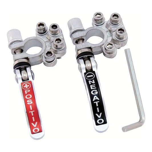 1 Par Bornes Batería Auto Terminal Desconexión Rápida