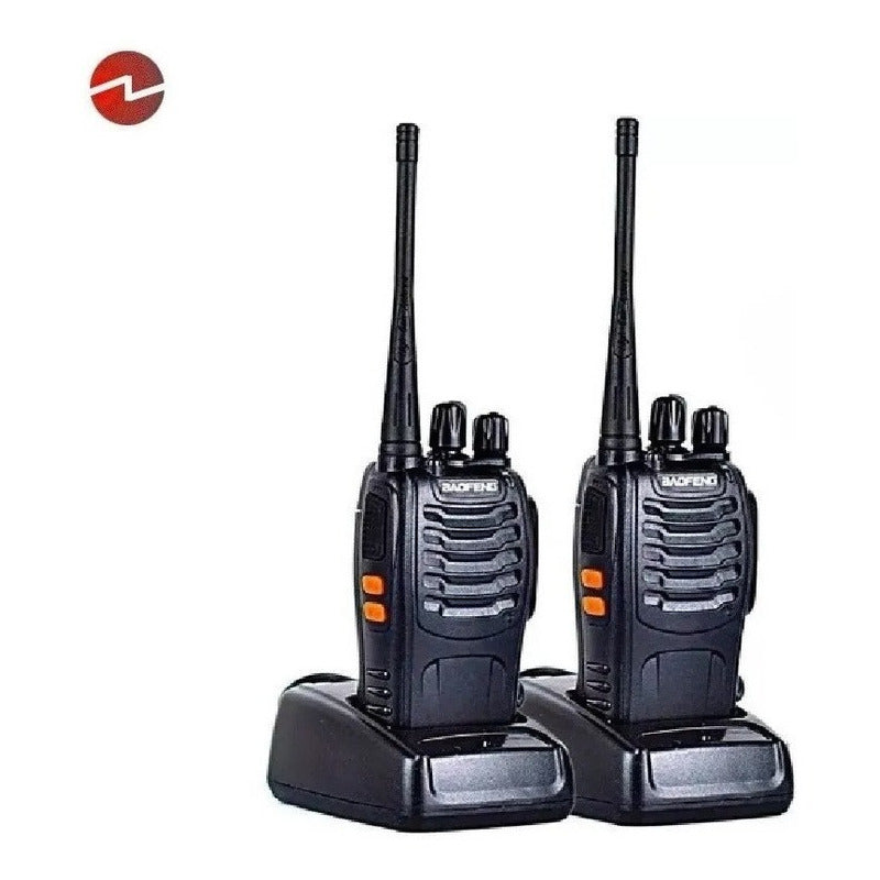 Radio Portatil X2 Walkie Talkie Bf-888s Baofeng Transmisor  Negro