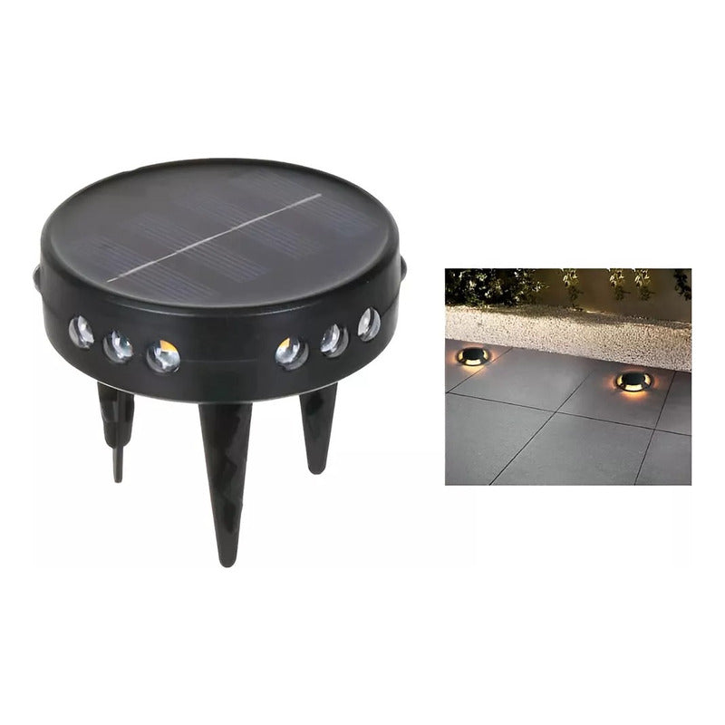 Luces De Jardín Solares 15 Led Luces Enterradas Pack De 3