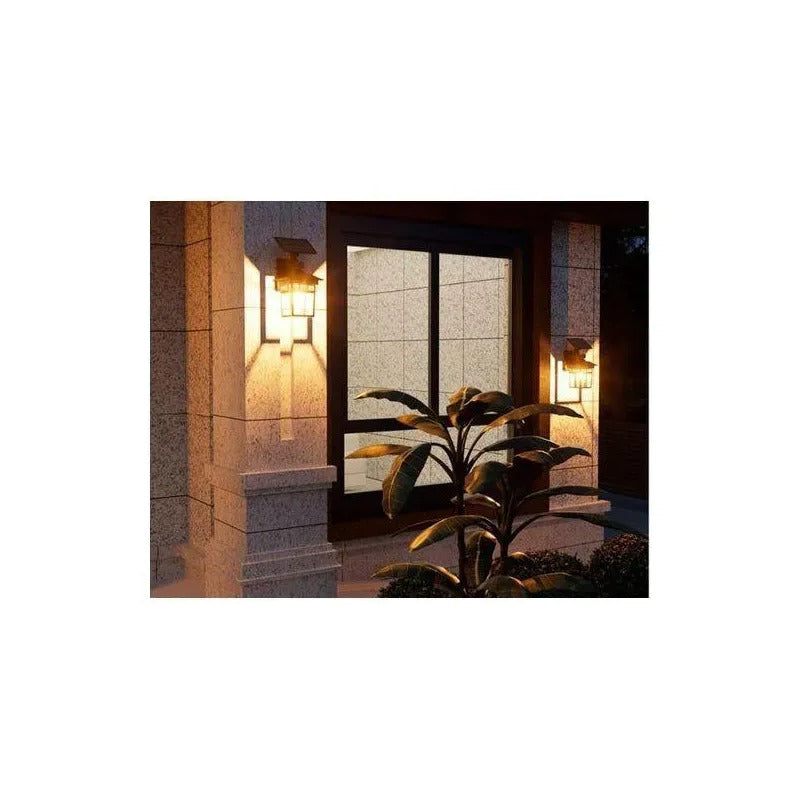Lámpara Solar Led Exterior Con Sensor De Movimiento Impermeable Ip65 Luz Automática De Seguridad Para Jardín Patio Terraza Reja Entrada Balcón Camino Energía Solar Ahorro Energético Negro