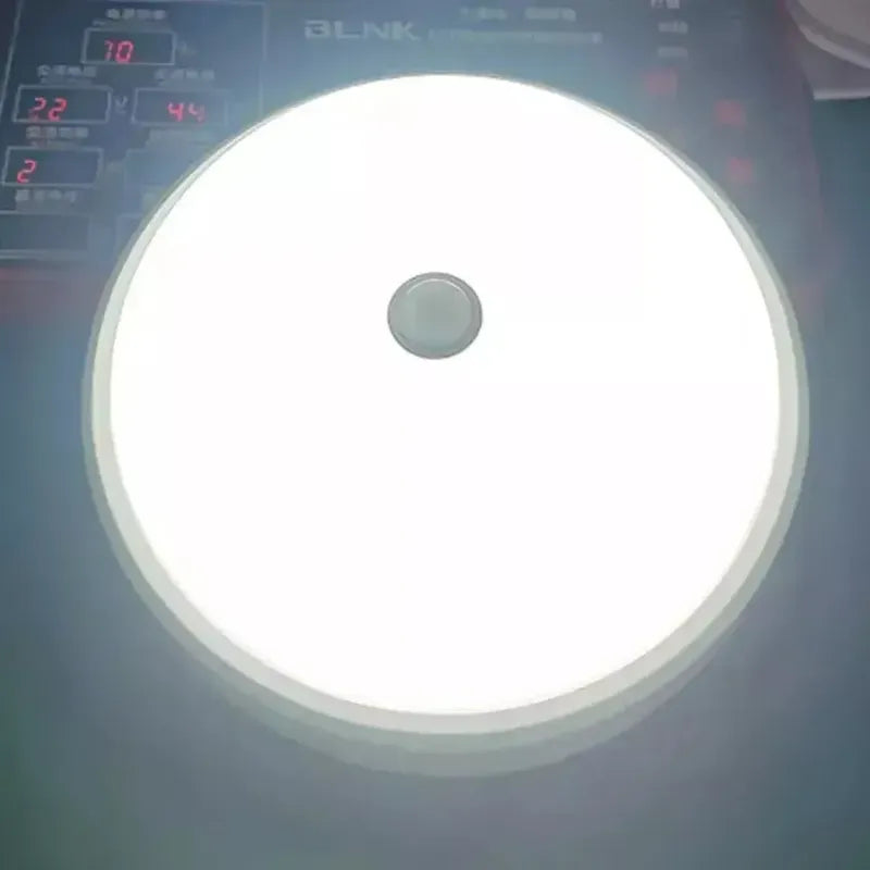 Lampara Led Redonda Para Techo Con Sensor De Movimiento Blanco
