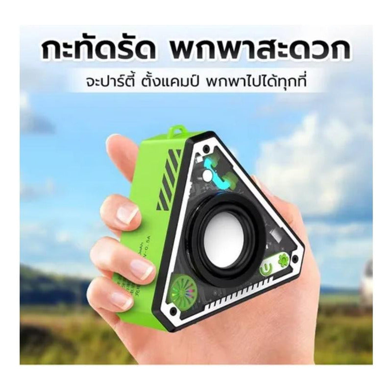 Mini Altavoz Bluetooth Parlante Inalámbrico Portátil Con Luz Negro