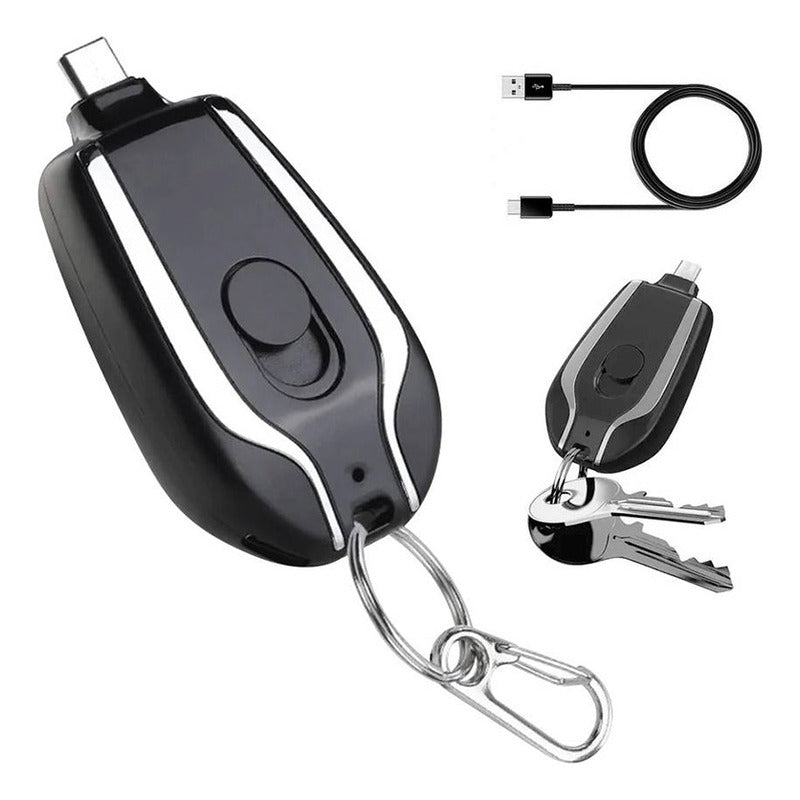 Llavero Portátil Mini Power Bank De 1500 Mah Variado Tipo C