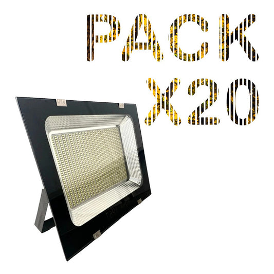 Pack X20 200w Proyector Led Exterior Reflector Ip66 Canchas