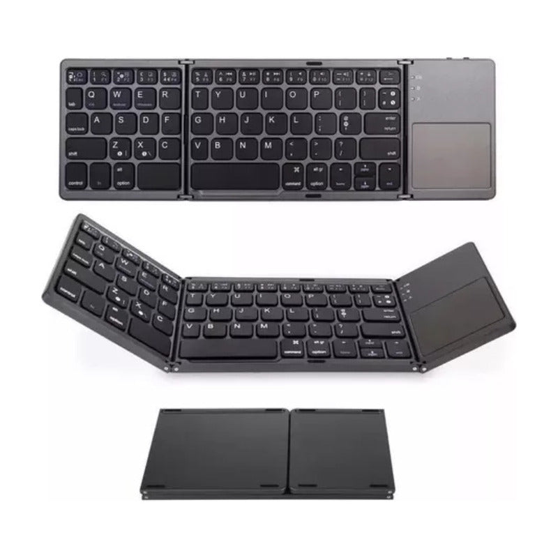 Mini Teclado Con Trackpad Bluetooth Plegable Recargable