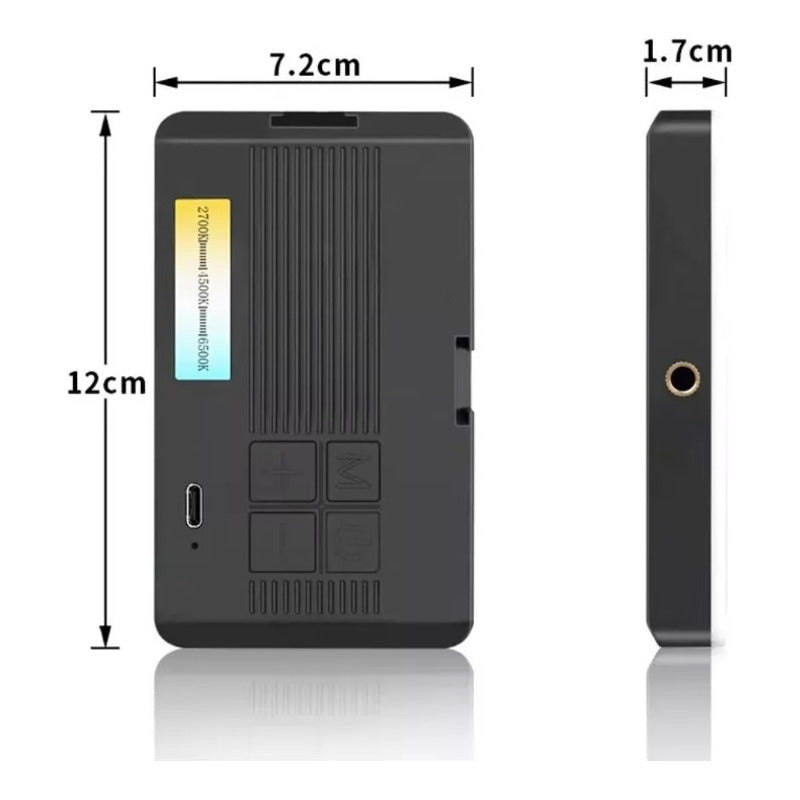 Luz Rgb Portátil Para Selfies Videos Ajustable Camaras